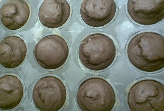 Perníkové muffiny s čokoládovým krémem