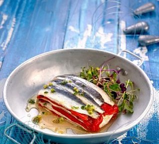 Terina ze sardinek a paprik