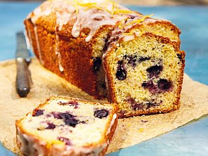 Citronový chlebíček s borůvkami