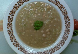 Cizrnovo - pórková polévka