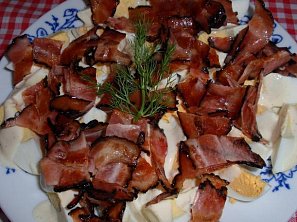 Dijonská vejce se slaninou