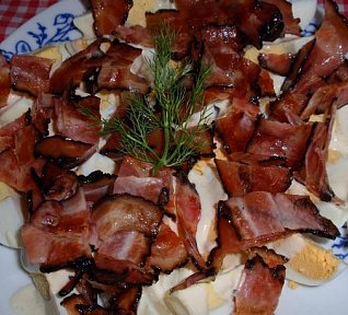 Dijonská vejce se slaninou
