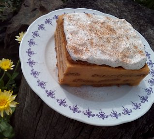 Nepečený karamelový Lotus dezert / pohár