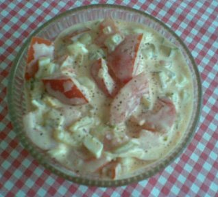 Přesnídávkový rajčatový salát