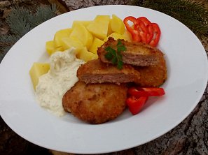 Mleté řízky s Romadurem (tvarůžky) Mleté řízky s Romadurem (tvarůžky)