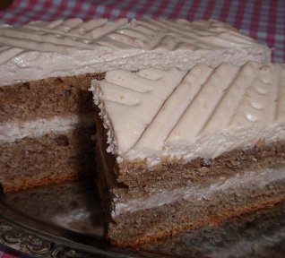 Jednoduché cappuccino řezy