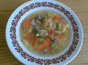 Ovarová polévka se zeleninou