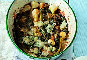 Gratinované jarní cibulky