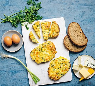 Zapečené chleby se sýrem