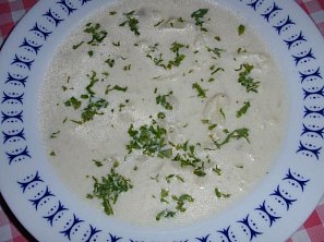 Květáková polévka s Nivou