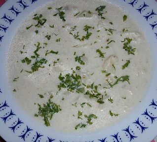 Květáková polévka s Nivou