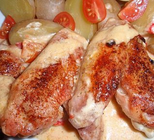 Kuře se sýrovou zeleninou