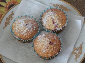 Jahodovo-banánové muffiny