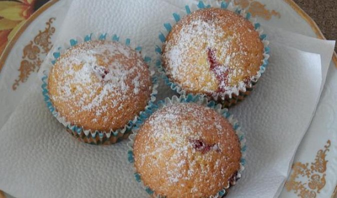 Jahodovo-banánové muffiny