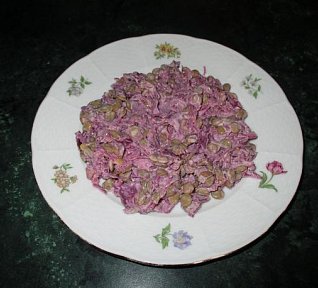 Čočkový salát se zelím