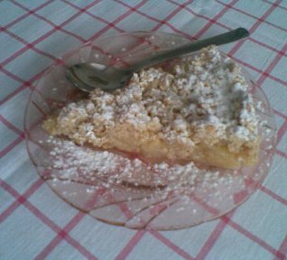 Jablečný koláč nohama vzhůru