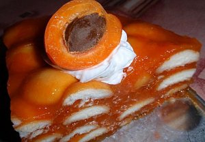 Meruňkový dort (řez) - nepečený