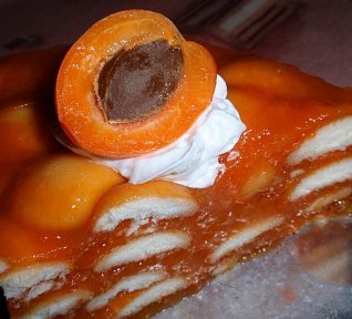 Meruňkový dort (řez) - nepečený