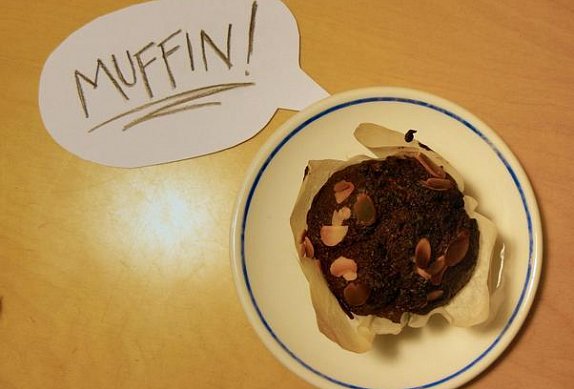 Muffiny s mandlemi a čokoládou