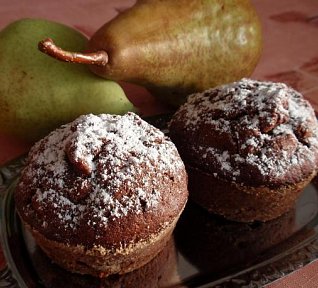 Hruškové muffiny