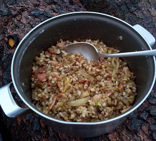 "Kočičí tanec" - kroupy s čočkou