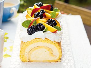 Piškotová roláda s krémem z mascarpone