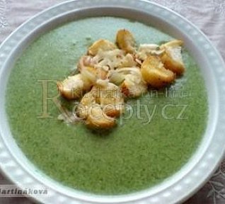 Špenátová krémová polévka