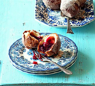 Pečené koblihy s džemem