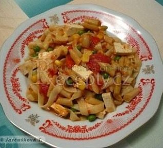 Fajnové fazolky s těstovinami