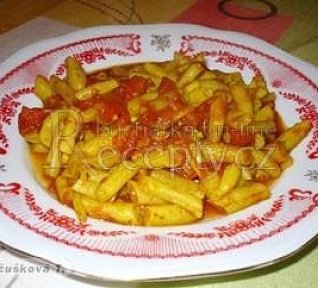 Fazolové lusky s rajčaty