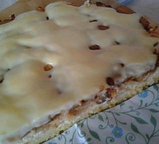 Jablečný koláč s tvarohem