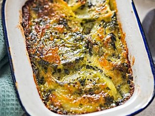 Musaka se špenátem