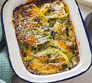 Musaka se špenátem