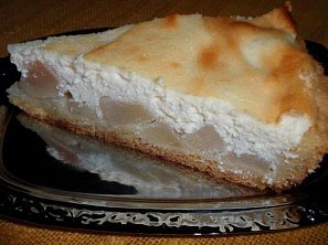 Jablečný (hruškový) koláč s mandlovým tvarohem Jablečný (hruškový) koláč s mandlovým tvarohem
