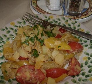 Červená čočka se zeleninou (salát)