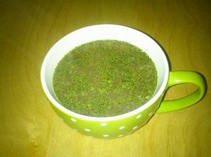 Hovězí vývar se žloutkem