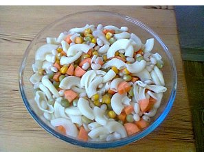 Těstovinová polévka Hoover stew, základní recept