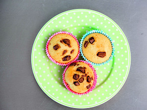Vanilkové muffiny s čokoládou