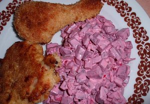 Jednoduchý salát z červené řepy Jednoduchý salát z červené řepy