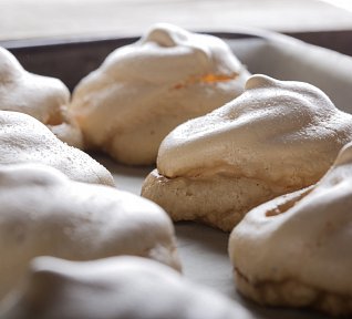 Pusinky s kávovým krémem