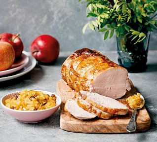 Vepřová pečeně na pivu s jablečnou omáčkou