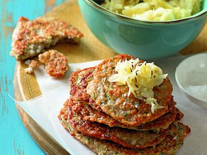 Pohankové placky s kysaným zelím