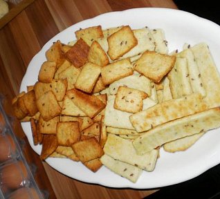 Bramborové tyčinky s nivou