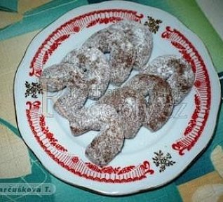 Vanilkové rohlíčky kakaové Vanilkové rohlíčky kakaové