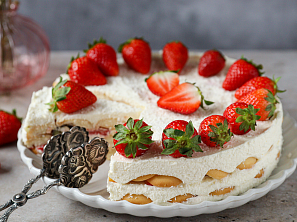 Nepečený ovocný dort