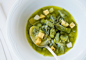 Toskánská jarní polévka s chřestem