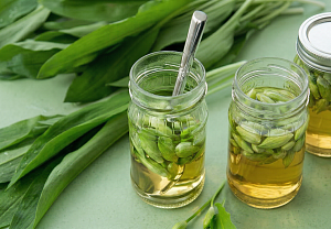 Naložené pupeny medvědího česneku