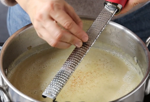 Pórkový krém s gorgonzolou