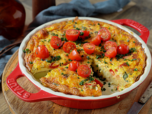 Bramborový koláč se zeleninou