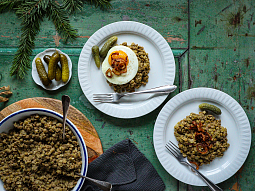 Novoroční čočka na kyselo